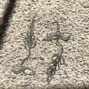 Handmade lavender earrings